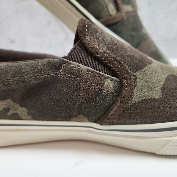 New G.H. Bass & Co. Pilot SP17 Suede Leather Camo Slip-On Shoes Mens 8.5M - Picture 9 of 16